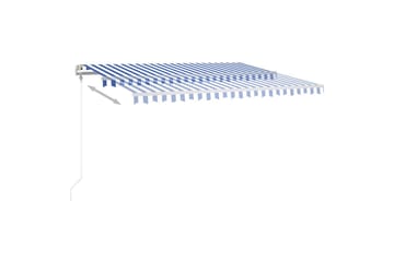 Sisäänkelattava markiisi LED/tuulisensori 400x350cm sini - Puutarhakalusteet - Aurinkosuoja - Markiisi
 - Terassimarkiisi