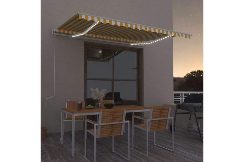 Sisäänkelattava markiisi LED/tuulisensori 450x300cm - Puutarhakalusteet - Aurinkosuoja - Markiisi
 - Terassimarkiisi
