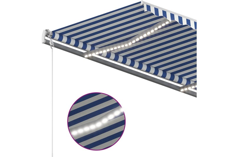 Sisäänkelattava markiisi LED/tuulisensori 450x350 cm - Puutarhakalusteet - Aurinkosuoja - Markiisi
 - Terassimarkiisi