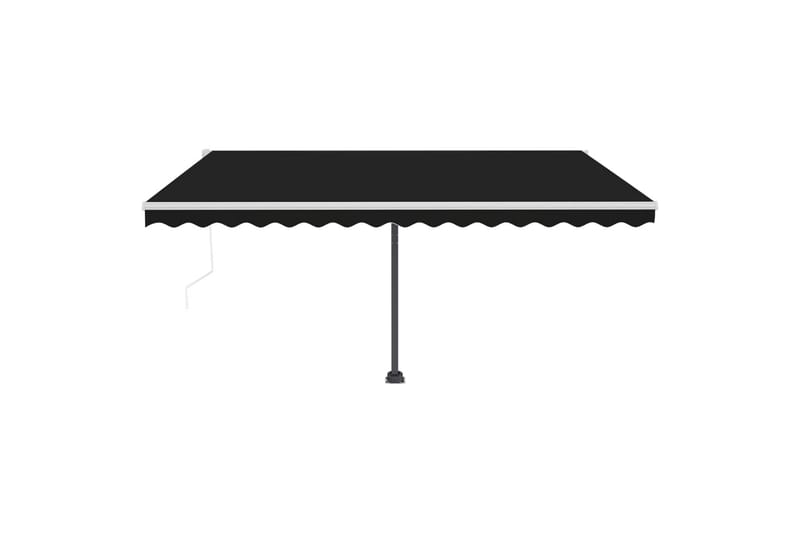 Sisäänkelattava markiisi LED/tuulisensori 450x350cm - Antrasiitti - Puutarhakalusteet - Aurinkosuoja - Markiisi
 - Terassimarkiisi