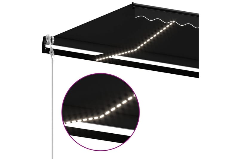 Sisäänkelattava markiisi LED/tuulisensori 450x350cm - Puutarhakalusteet - Aurinkosuoja - Markiisi
 - Terassimarkiisi