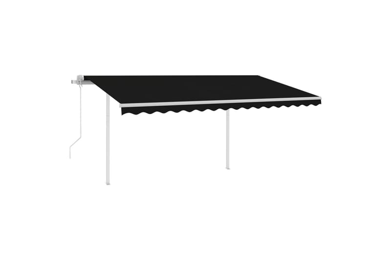 Sisäänkelattava markiisi LED/tuulisensori 4x3 m antrasiitti - Puutarhakalusteet - Aurinkosuoja - Markiisi
 - Terassimarkiisi