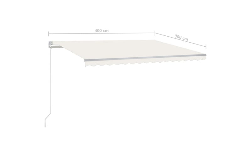 Sisäänkelattava markiisi LED/tuulisensori 4x3 m kerma - Puutarhakalusteet - Aurinkosuoja - Markiisi
 - Terassimarkiisi