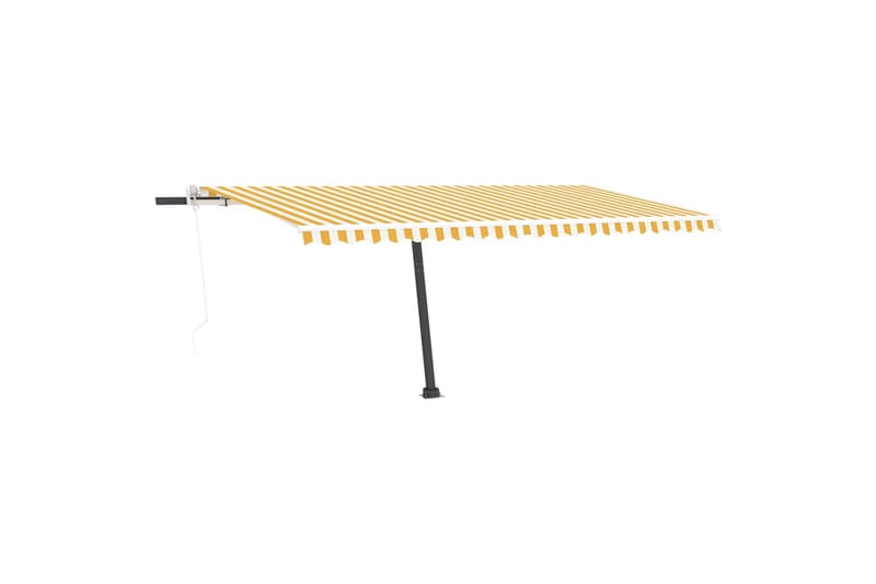 Sisäänkelattava markiisi LED/tuulisensori 500x300 cm - Keltainen - Puutarhakalusteet - Aurinkosuoja - Markiisi
 - Terassimarkiisi