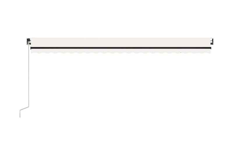 Sisäänkelattava markiisi LED/tuulisensori 500x300 cm kerma - Puutarhakalusteet - Aurinkosuoja - Markiisi
 - Terassimarkiisi