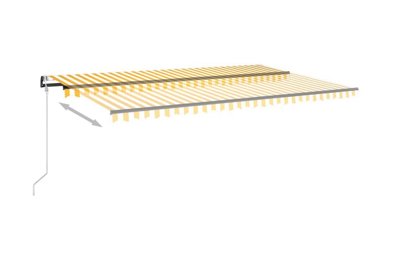 Sisäänkelattava markiisi LED/tuulisensori 500x300 cm - Puutarhakalusteet - Aurinkosuoja - Markiisi
 - Terassimarkiisi