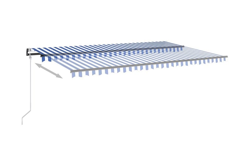 Sisäänkelattava markiisi LED/tuulisensori 500x300 cm - Puutarhakalusteet - Aurinkosuoja - Markiisi
 - Terassimarkiisi