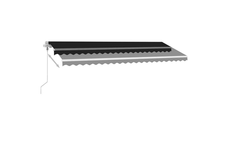 Sisäänkelattava markiisi LED/tuulisensori 500x300cm - Antrasiitti - Puutarhakalusteet - Aurinkosuoja - Markiisi
 - Terassimarkiisi