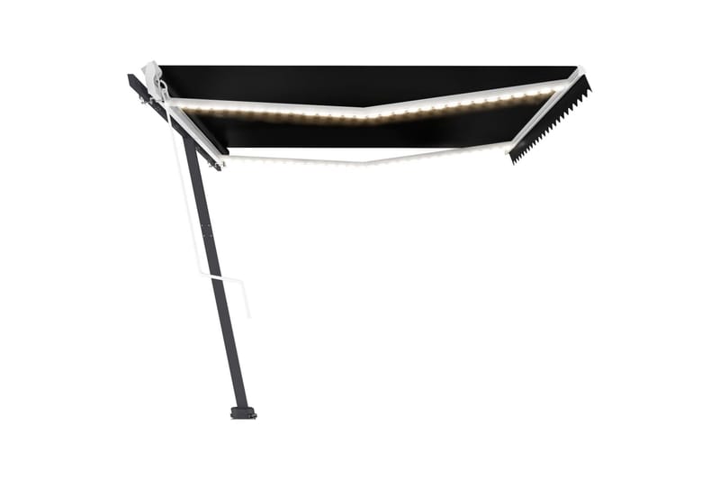 Sisäänkelattava markiisi LED/tuulisensori 500x300cm - Antrasiitti - Puutarhakalusteet - Aurinkosuoja - Markiisi
 - Terassimarkiisi