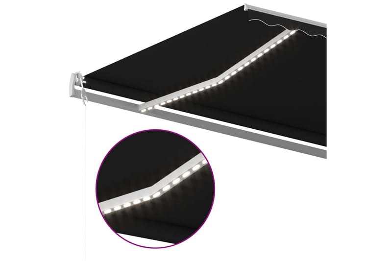 Sisäänkelattava markiisi LED/tuulisensori 500x300cm - Puutarhakalusteet - Aurinkosuoja - Markiisi
 - Terassimarkiisi
