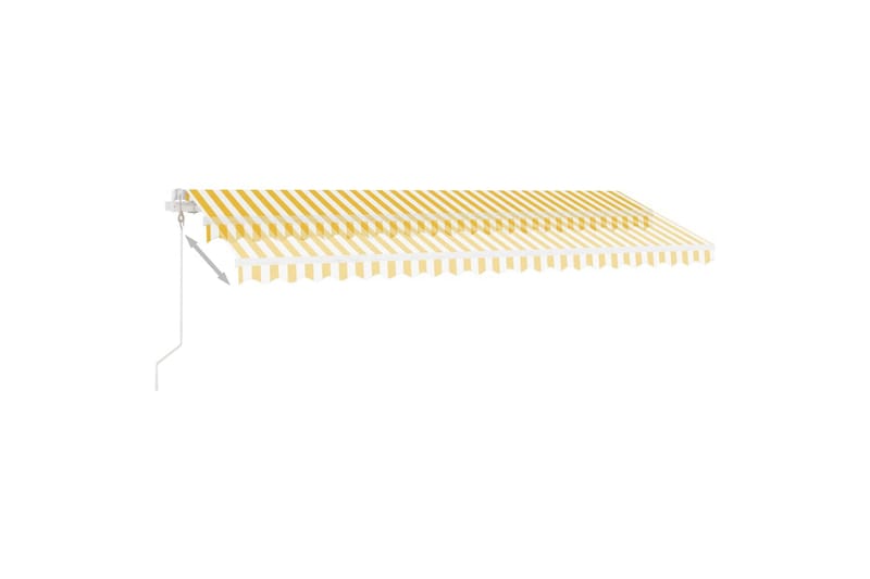 Sisäänkelattava markiisi LED/tuulisensori 500x350 cm - Keltainen - Puutarhakalusteet - Aurinkosuoja - Markiisi
 - Terassimarkiisi