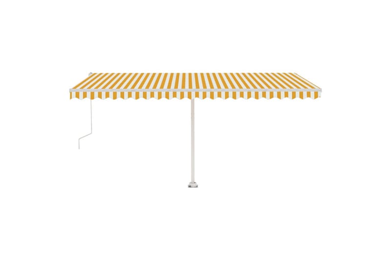 Sisäänkelattava markiisi LED/tuulisensori 500x350 cm - Keltainen - Puutarhakalusteet - Aurinkosuoja - Markiisi
 - Terassimarkiisi