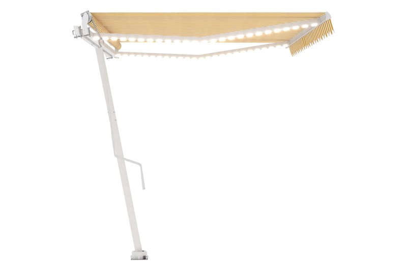 Sisäänkelattava markiisi LED/tuulisensori 500x350 cm - Keltainen - Puutarhakalusteet - Aurinkosuoja - Markiisi
 - Terassimarkiisi