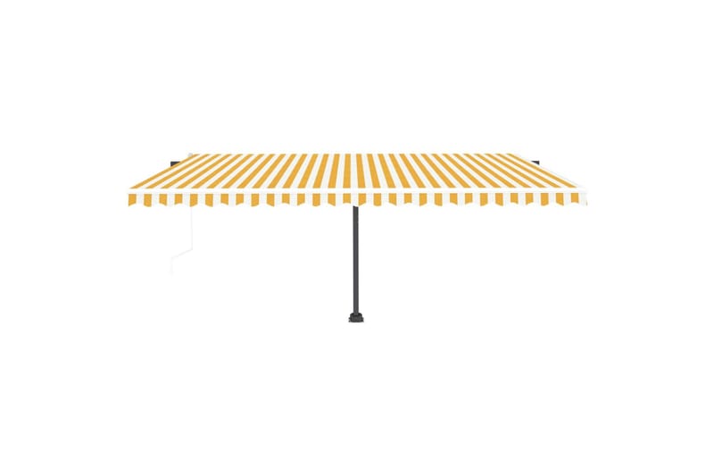 Sisäänkelattava markiisi LED/tuulisensori 500x350 cm - Keltainen - Puutarhakalusteet - Aurinkosuoja - Markiisi
 - Terassimarkiisi