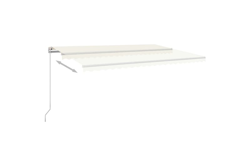 Sisäänkelattava markiisi LED/tuulisensori 500x350 cm kerma - Kerma - Puutarhakalusteet - Aurinkosuoja - Markiisi
 - Terassimarkiisi