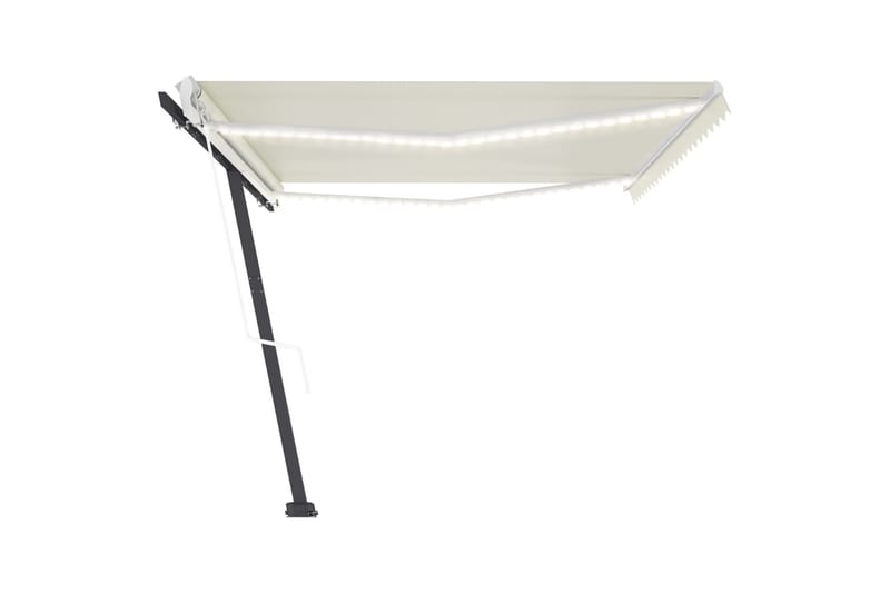 Sisäänkelattava markiisi LED/tuulisensori 500x350 cm kerma - Kerma - Puutarhakalusteet - Aurinkosuoja - Markiisi
 - Terassimarkiisi