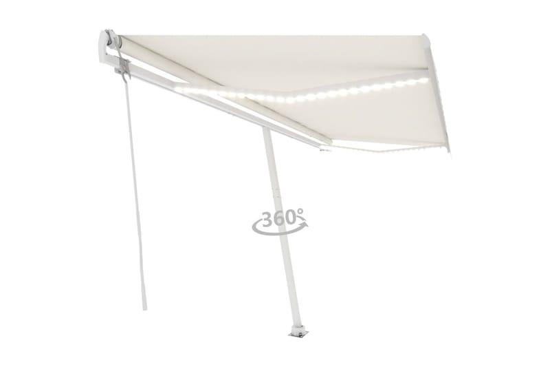 Sisäänkelattava markiisi LED/tuulisensori 500x350cm kerma - Kerma - Puutarhakalusteet - Aurinkosuoja - Markiisi
 - Terassimarkiisi