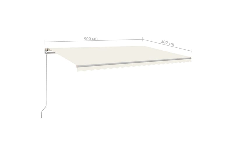 Sisäänkelattava markiisi LED/tuulisensori 5x3 m kerma - Puutarhakalusteet - Aurinkosuoja - Markiisi
 - Terassimarkiisi