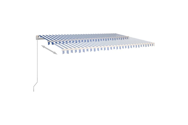 Sisäänkelattava markiisi LED/tuulisensori 5x3 m - Puutarhakalusteet - Aurinkosuoja - Markiisi
 - Terassimarkiisi