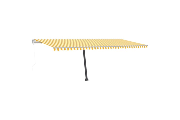 Sisäänkelattava markiisi LED/tuulisensori 600x300 cm - Keltainen - Terassimarkiisi - Markiisi
 - Parvekemarkiisi - Ikkunatarvikkeet
