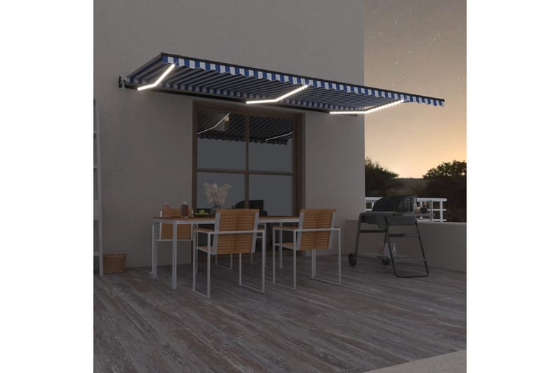 Sisäänkelattava markiisi LED/tuulisensori 600x300 cm - Puutarhakalusteet - Aurinkosuoja - Markiisi
 - Terassimarkiisi