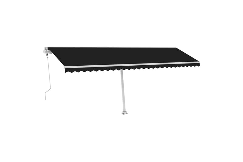 Sisäänkelattava markiisi LED/tuulisensori 600x300cm - Antrasiitti - Terassimarkiisi - Markiisi
 - Parvekemarkiisi - Ikkunatarvikkeet