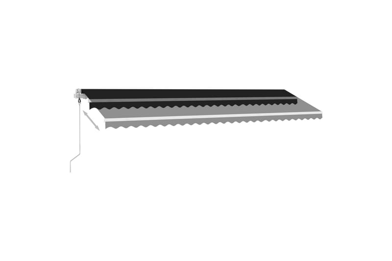 Sisäänkelattava markiisi LED/tuulisensori 600x300cm - Antrasiitti - Puutarhakalusteet - Aurinkosuoja - Markiisi
 - Terassimarkiisi