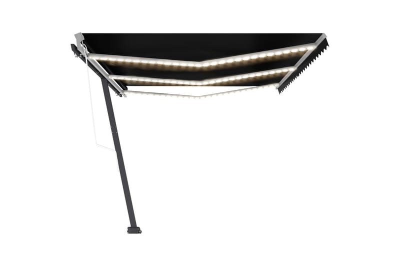 Sisäänkelattava markiisi LED/tuulisensori 600x300cm - Antrasiitti - Puutarhakalusteet - Aurinkosuoja - Markiisi
 - Terassimarkiisi