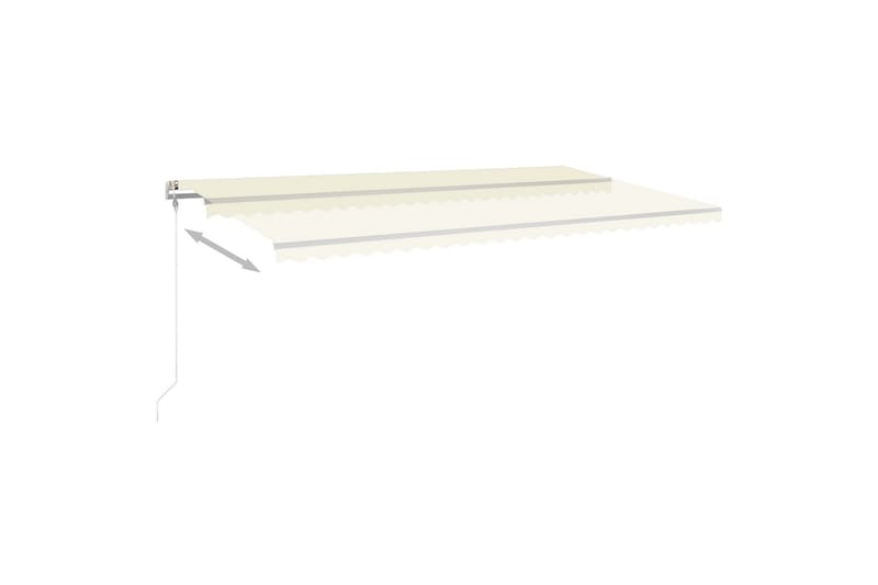 Sisäänkelattava markiisi LED/tuulisensori 600x300cm kerma - Puutarhakalusteet - Aurinkosuoja - Markiisi
 - Terassimarkiisi