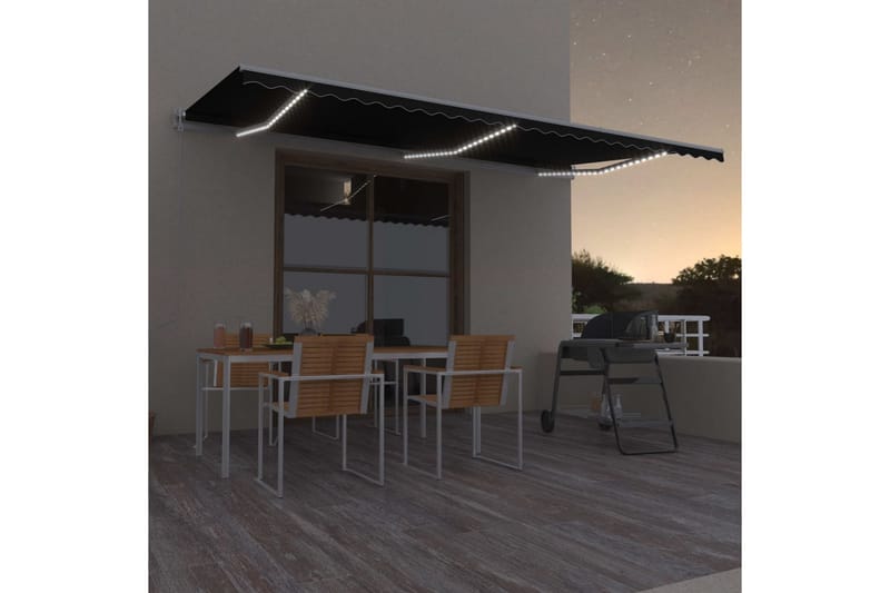 Sisäänkelattava markiisi LED/tuulisensori 600x300cm - Puutarhakalusteet - Aurinkosuoja - Markiisi
 - Terassimarkiisi