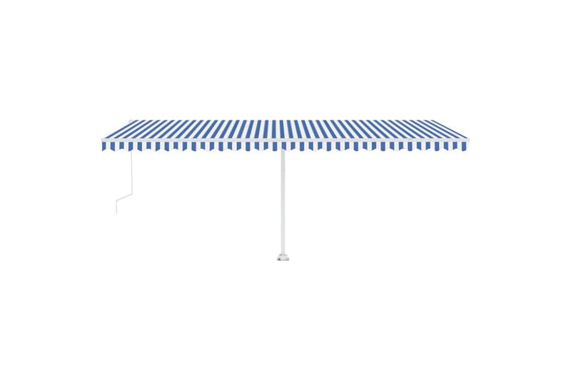 Sisäänkelattava markiisi LED/tuulisensori 600x350 cm - Sininen - Puutarhakalusteet - Aurinkosuoja - Markiisi
 - Terassimarkiisi