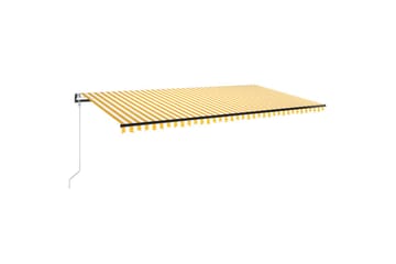 Sisäänkelattava markiisi LED/tuulisensori 600x350 cm - Puutarhakalusteet - Aurinkosuoja - Markiisi
 - Terassimarkiisi