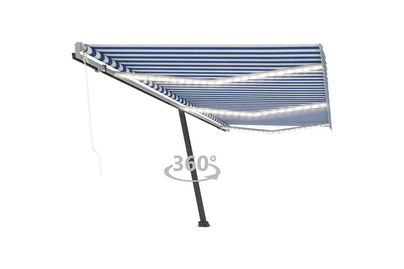 Sisäänkelattava markiisi LED/tuulisensori 600x350 cm - Puutarhakalusteet - Aurinkosuoja - Markiisi
 - Terassimarkiisi