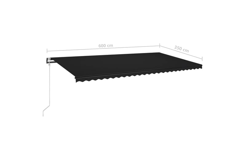 Sisäänkelattava markiisi LED/tuulisensori 600x350cm - Puutarhakalusteet - Aurinkosuoja - Markiisi
 - Terassimarkiisi