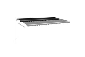 Sisäänkelattava markiisi LED/tuulisensori 6x3 m antrasiitti - Puutarhakalusteet - Aurinkosuoja - Markiisi
 - Terassimarkiisi