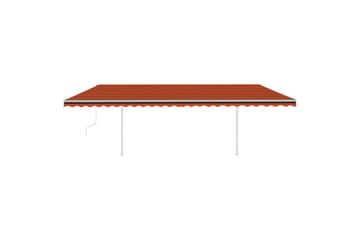 Sisäänkelattava markiisi LED/tuulisensori 6x3 m - Oranssi - Puutarhakalusteet - Aurinkosuoja - Markiisi
 - Terassimarkiisi