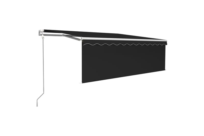 Sisäänkelattava markiisi verho/LED/tuulisens 4x3 m - Puutarhakalusteet - Aurinkosuoja - Markiisi