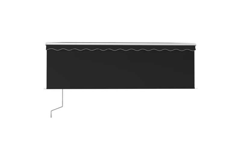 Sisäänkelattava markiisi verho/LED/tuulisens 4x3 m - Puutarhakalusteet - Aurinkosuoja - Markiisi