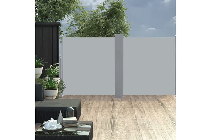 Sisäänvedettävä sivumarkiisi 100x600 cm antrasiitti - Antrasiitti - Puutarhakalusteet - Aurinkosuoja - Markiisi
 - Parvekemarkiisi