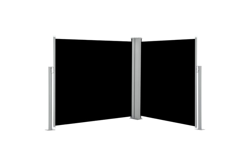 Sisäänvedettävä sivumarkiisi 100x600 cm musta - Musta - Puutarhakalusteet - Aurinkosuoja - Markiisi
 - Parvekemarkiisi