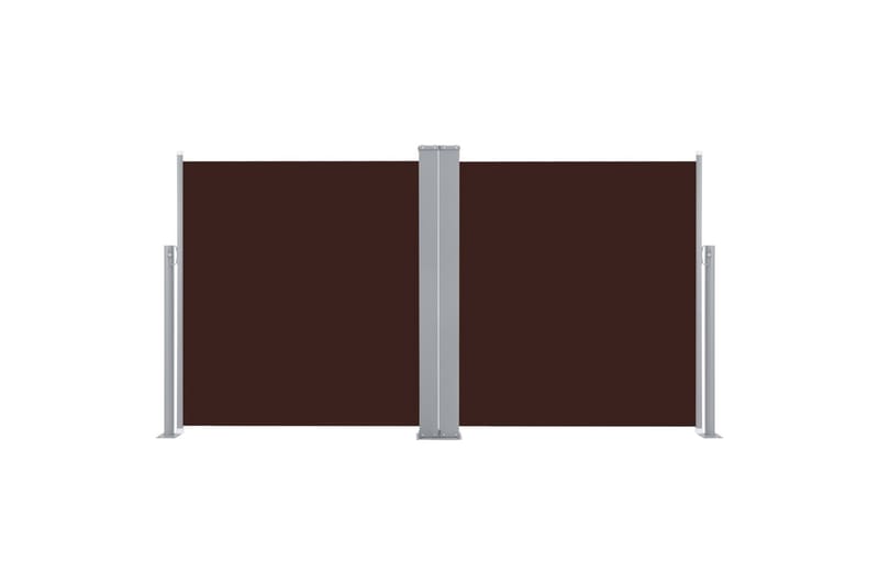 Sisäänvedettävä sivumarkiisi 100x600 cm ruskea - Ruskea - Puutarhakalusteet - Aurinkosuoja - Markiisi
 - Parvekemarkiisi