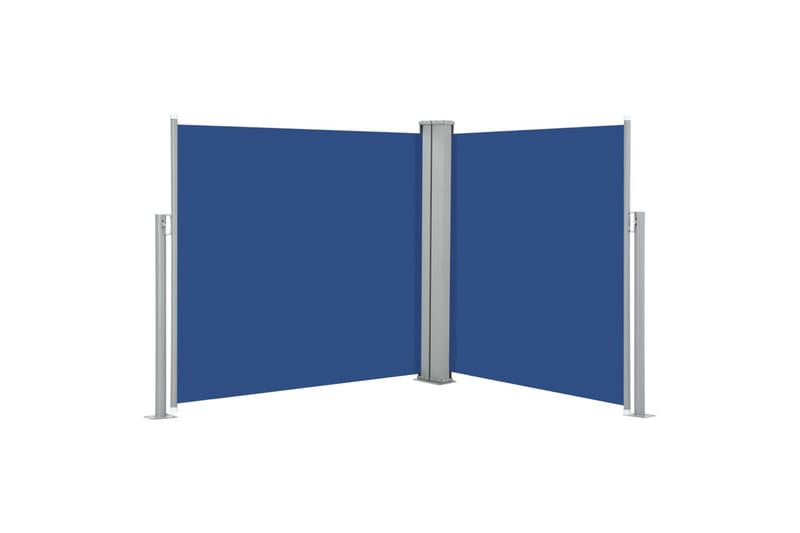 Sisäänvedettävä sivumarkiisi 100x600 cm sininen - Sininen - Puutarhakalusteet - Aurinkosuoja - Markiisi
 - Parvekemarkiisi
