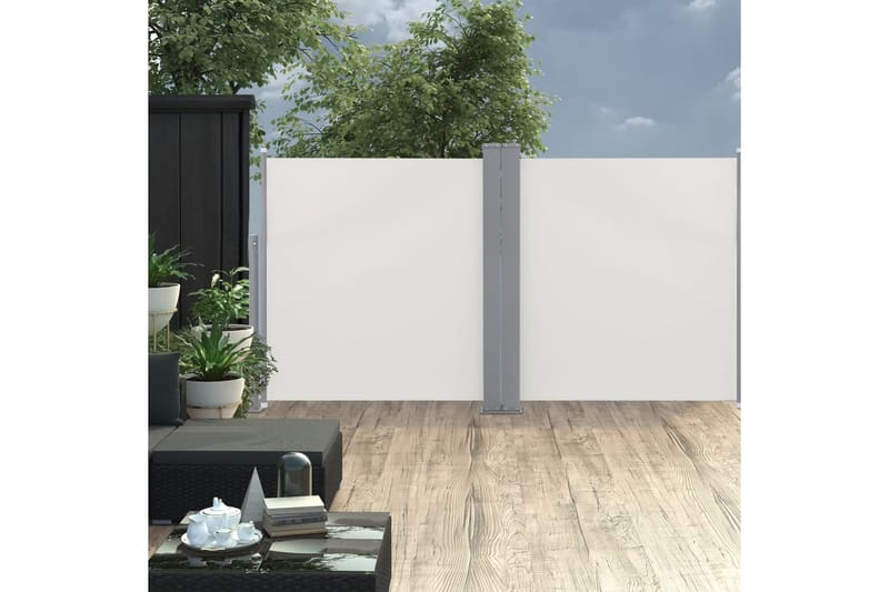 Sisäänvedettävä sivumarkiisi 120x600 cm kerma - Kerma - Puutarhakalusteet - Aurinkosuoja - Markiisi
 - Parvekemarkiisi