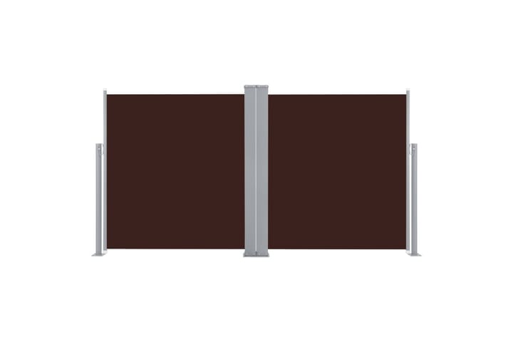 Sisäänvedettävä sivumarkiisi 120x600 cm ruskea - Ruskea - Parvekemarkiisi - Markiisi
 - Sivumarkiisi - Ikkunatarvikkeet