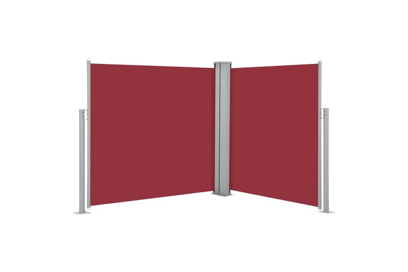 Sisäänvedettävä sivumarkiisi 120x600 cm punainen - Punainen - Puutarhakalusteet - Aurinkosuoja - Markiisi
 - Parvekemarkiisi