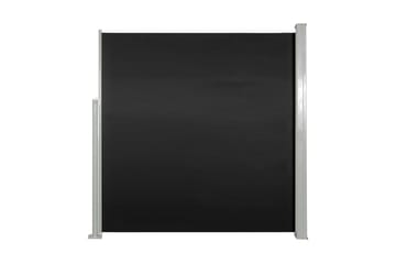 Sisäänvedettävä sivumarkiisi 140 x 300 cm musta - Musta - Puutarhakalusteet - Aurinkosuoja - Markiisi
 - Parvekemarkiisi