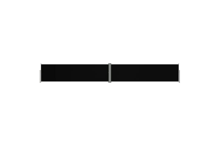 Sisäänvedettävä sivumarkiisi 140x1000 cm musta - Musta - Parvekemarkiisi - Markiisi
 - Sivumarkiisi - Ikkunatarvikkeet