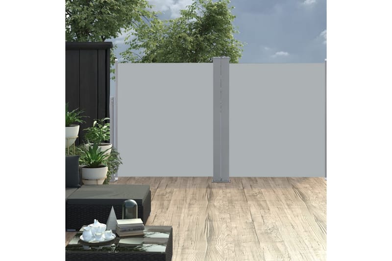 Sisäänvedettävä sivumarkiisi 140x600 cm antrasiitti - Antrasiitti - Puutarhakalusteet - Aurinkosuoja - Markiisi
 - Parvekemarkiisi