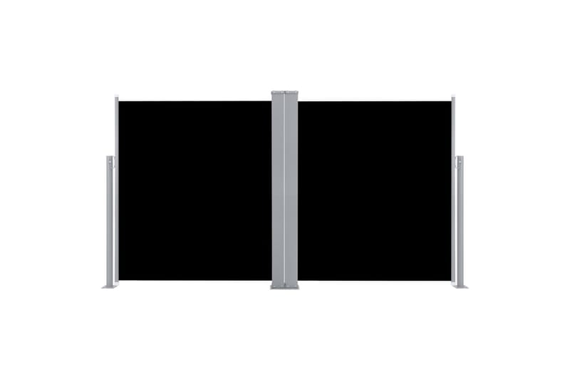 Sisäänvedettävä sivumarkiisi 140x600 cm musta - Musta - Puutarhakalusteet - Aurinkosuoja - Markiisi
 - Parvekemarkiisi
