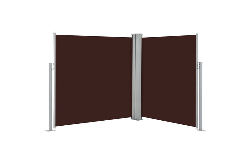 Sisäänvedettävä sivumarkiisi 140x600 cm ruskea - Ruskea - Puutarhakalusteet - Aurinkosuoja - Markiisi
 - Parvekemarkiisi